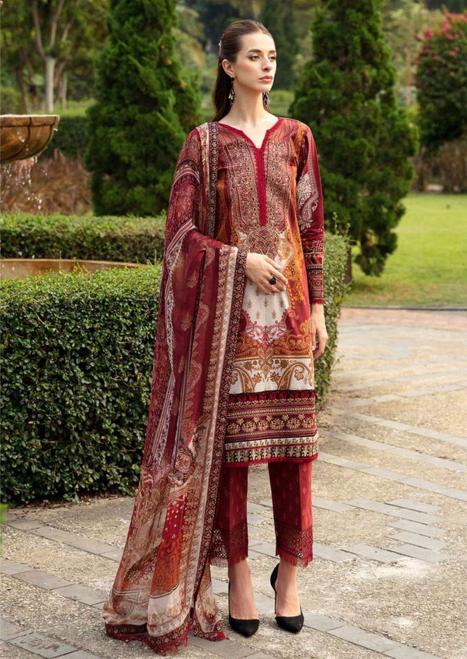 Jade Crimson Vol 10 Exclusive Lawn Karachi Cotton Dress Material Wholesalers In Delhi
